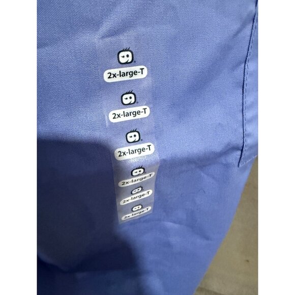 WonderWink Work Mens 2X-Tall Ceil Blue Scrub Pants With Drawstring & Stretch - Picture 6 of 7